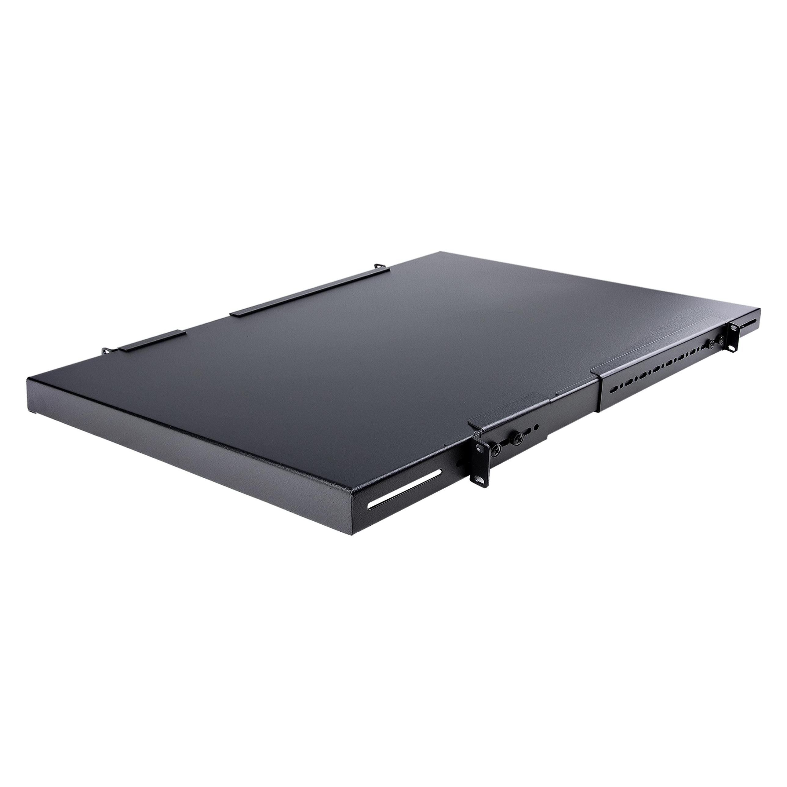 StarTech 1 HE verstellbarer Schwerlast Fachboden für Server Rack/ Schrank bis 80 Kg - Fachboden für Server... (ADJSHELFHD)