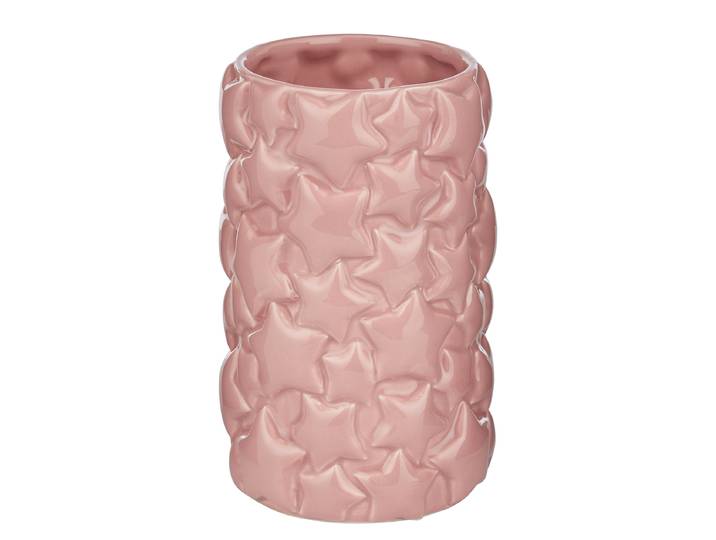 Vase Sterne 10 x 18 x 10cm Pink/Rosa