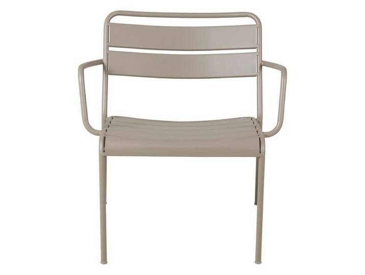 Fauteuil lounge outdoor métal taupe