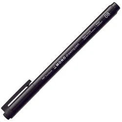 Tombow MONO drawing pen 08 Fineliner 0.6 mm Schwarz