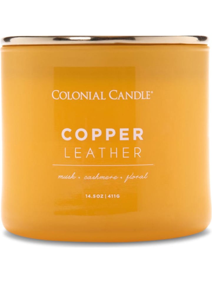 Colonial Candle Duftkerze "Copper Leather" in Orange - 411 g - onesize