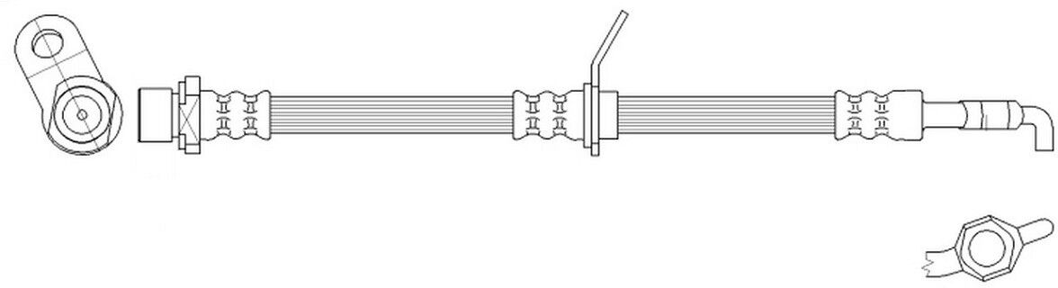 K&K FT0032 Bremsschlauch