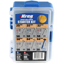 Kreg, Schrauben, Pocket-Hole Schrauben Sortiment (260 Schrauben pro Stück)