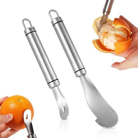 Orderio Allecto Sinaasappelschiller en Grapefruitschiller van Roestvrij Staal met Lange Steel
