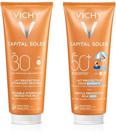 Vichy Capital Soleil Latte SPF30 300 ml & Latte Bambini SPF50 300 ml
