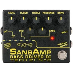 tech21 SansAmp Bass Driver DI V.2 (Bass), Effektpedal, Schwarz