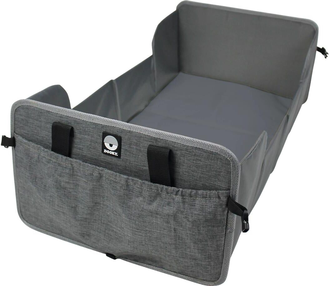 Baby-Reisebett DOOKY "Traveller", Baby, Gr. B/H/L: 41cm x 1cm, kein Härtegrad, grau, Polyester, Babybetten Baby-Reisebett grau B/H/L: 41cm x 1cm, kein Härtegrad