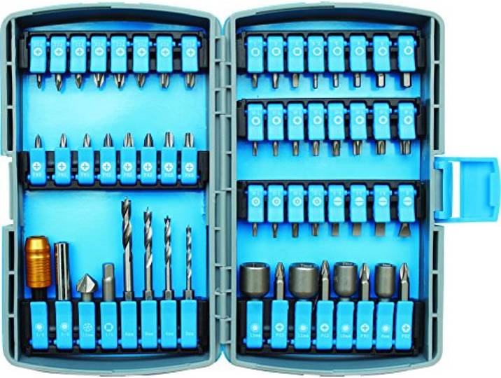 Leman 56056 Assortiment de 56 Outils de vissage/perçage en coffret