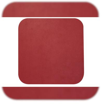 Stil Casa, Set 12 Untersetzer aus Polyurethan, 10x10 cm, saffiano rot.