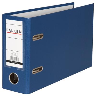 Falken 11285780 10x PP-Ordner A5 quer, Rücken 80mm - Blau