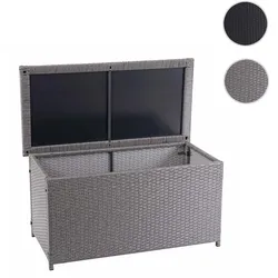 Poly-Rattan Kissenbox HWC-D88, Gartentruhe Auflagenbox Truhe ~ Basic grau, 51x115x59cm 250l