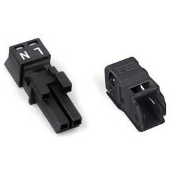 WAGO 890-202/342-000 Netz-Steckverbinder 890 Buchse Gesamtpolzahl: 2 16 A Schwarz 50 St.