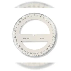 KOH Winkelmesser Plast 360° D = 10 cm Transparent