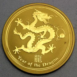 Goldmünze 1oz "Drache" 2012 Lunar II – Year of the Dragon (Australien)