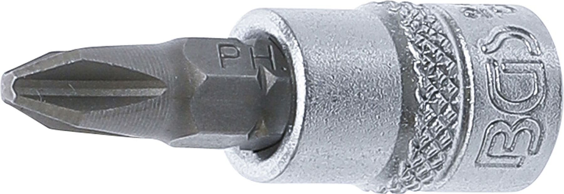 BGS Bit-Einsatz Antrieb Innenvierkant 6,3 mm Kreuzschlitz PH2 ; BGS technic (2488)