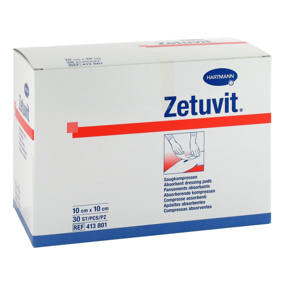 PAUL HARTMANN AG Zetuvit Saugkompressen unsteril 10x10 cm 01905507