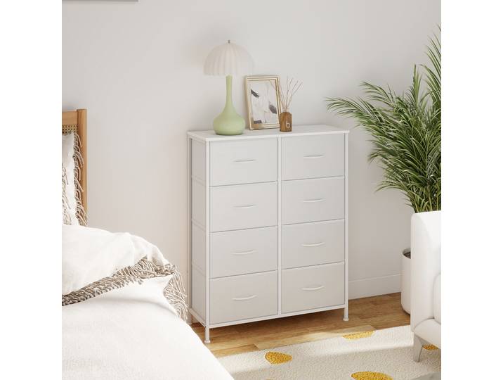 Commode Zacanha - Largeur 77 cm 96cm Blanc