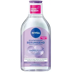 2x NIVEA, Gesichtsreinigung, Beruhigendes Mizellenwasser (Make-Up Entferner, Mizellenwasser, 400 ml)