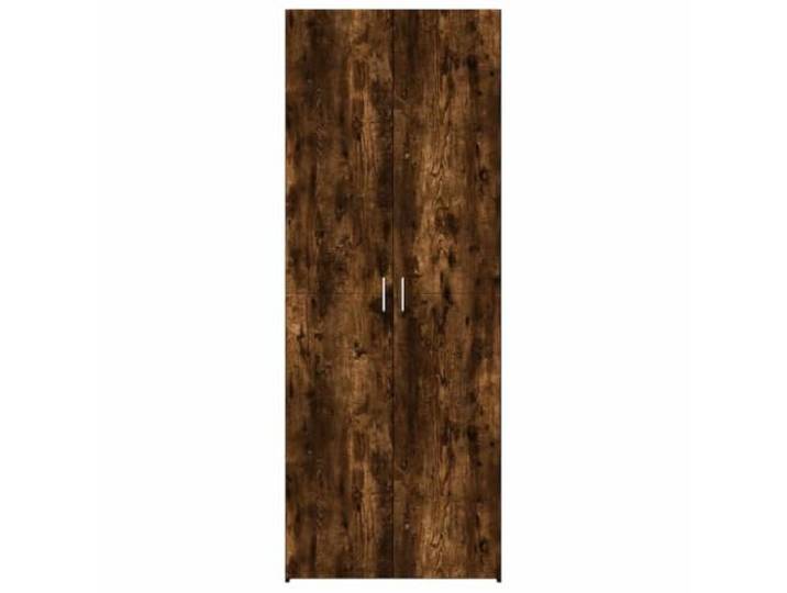 KTHLBRH Anrichte Eiche Rauch 70 x 42,5 x 185 cm Ingenieurholz Türen und Fächer, pflegeleicht, max. Belastung 100 kg, für Wohnzimmer, Schlafzimmer, Flur