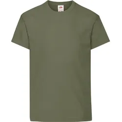 KIDS ORIGINAL T - leichtes Rundhalsausschnitt T-Shirt für Kinder in versch. Farben und Größen, oliv, 104