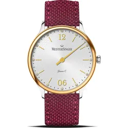 Meistersinger Klassik Yaara Quarz YAQ901GD - silber,rot - 36mm