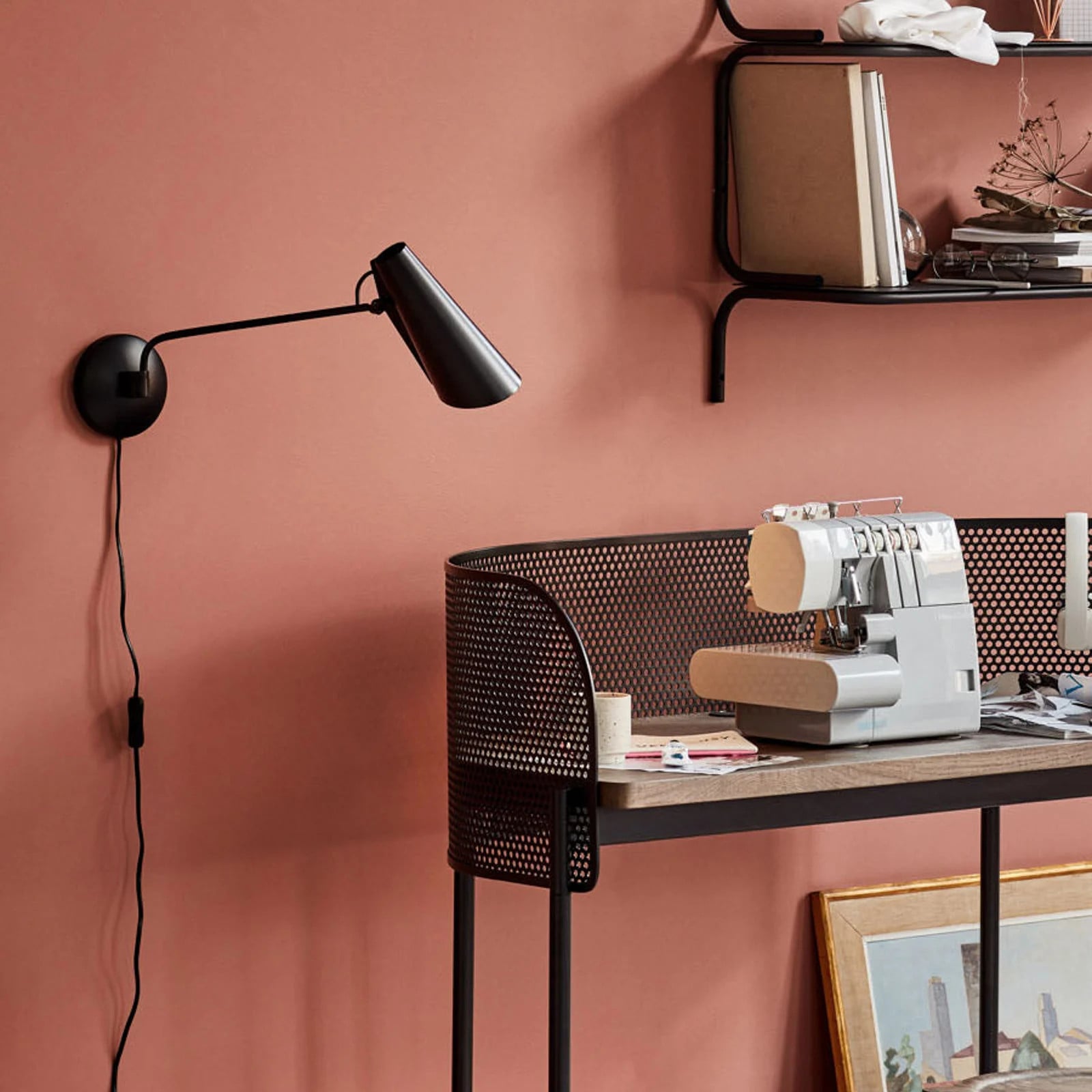 Northern Birdy wandlamp zwart