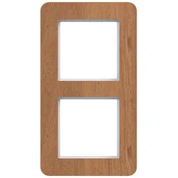Hager WAD9200X14V Rahmen 2fach senkrecht, C.8, natural wood, Eichenholz
