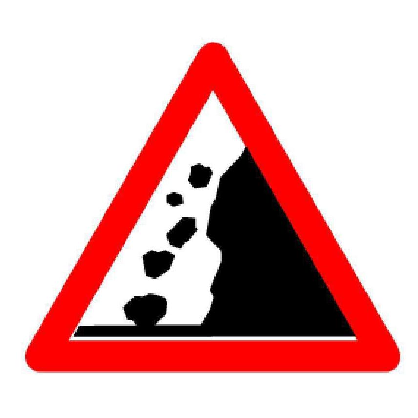 BRW Signaltafel Steinschlag von rechts 1.13 (16271028)