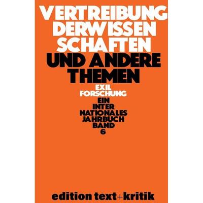 Vertreibung der Wissenschaften und andere Themen, Taschenbuch von , De Gruyter, 978-3-11-242261-8