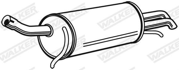 Walker Endschalldämpfer 71344 Für Audi