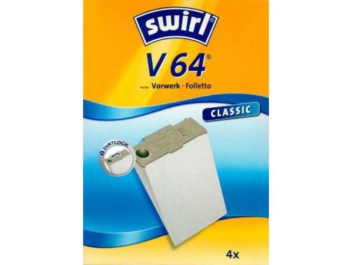 Swirl V64 Classic - Stofzuigerzak - Speciaal papier - Voor Vorwerk en Folletto