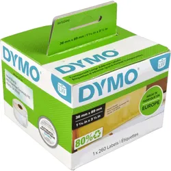 Dymo Labelwriter-Etiketten 99013 (S0722410) transparent, 36 x 89mm, 260 St.