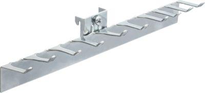 Stecknusshalter WFI, für Lochplatten mit Lochgröße 9 x 9 mm & Lochabstand 38 mm, L 250 x B 25 x H 30 mm, Stahl