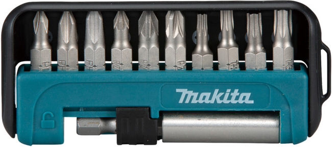 Jeu d'embouts Makita 11 pièces avec embouts PH, PZ et TX, 1 x porte-embouts magnétique (D-64995)