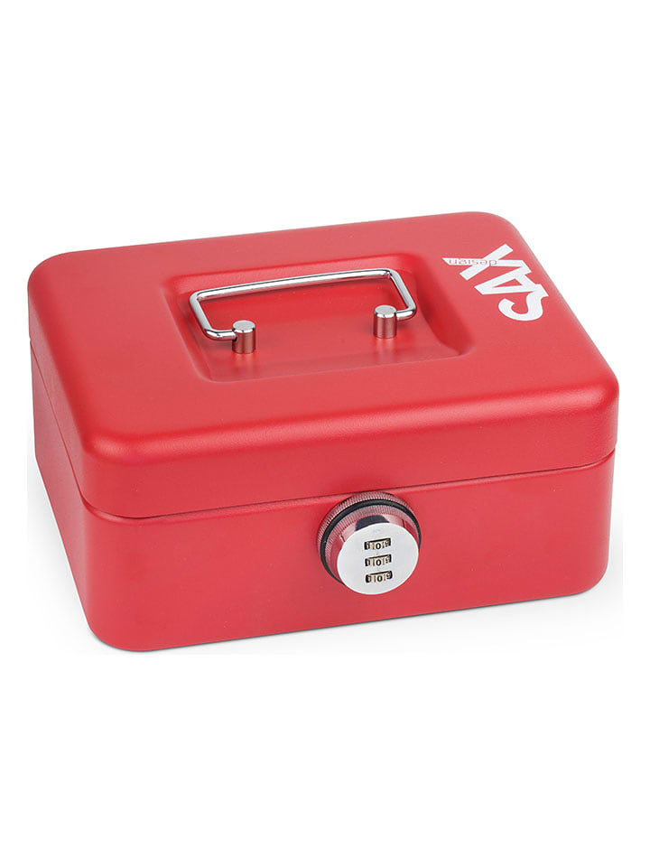 SAX Geldkassette in Rot - (B)20 x (H)9 x (T)16 cm - onesize