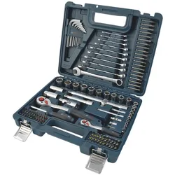 Bosch Professional, Werkzeugkoffer, Gemischtes Handwerkzeug-Set, 134-tlg. (134 Teile)