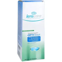 Lenscare Optisept 350 ml + 45 Tabletten + 1 Beh