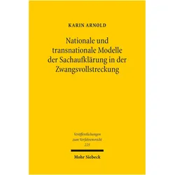 Nationale und transnationale Modelle der Sachaufklärung in der Zwangsvollstreckung, Schulbücher von Karin Arnold