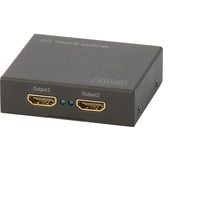 HDMI Splitter 4K UHD 1x HDMI > 2x HDMI schwarz