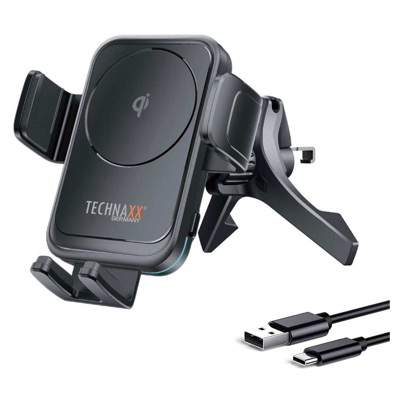 Technaxx Kfz-Smartphone-Halterung, Qi, 15 Watt (5259)