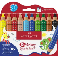 FABER-CASTELL Grippy Buntstifte Mehrfarbig