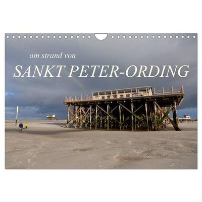 am strand von SANKT PETER-ORDING (Wandkalender 2027 DIN A4 quer), CALVENDO Monatskalender