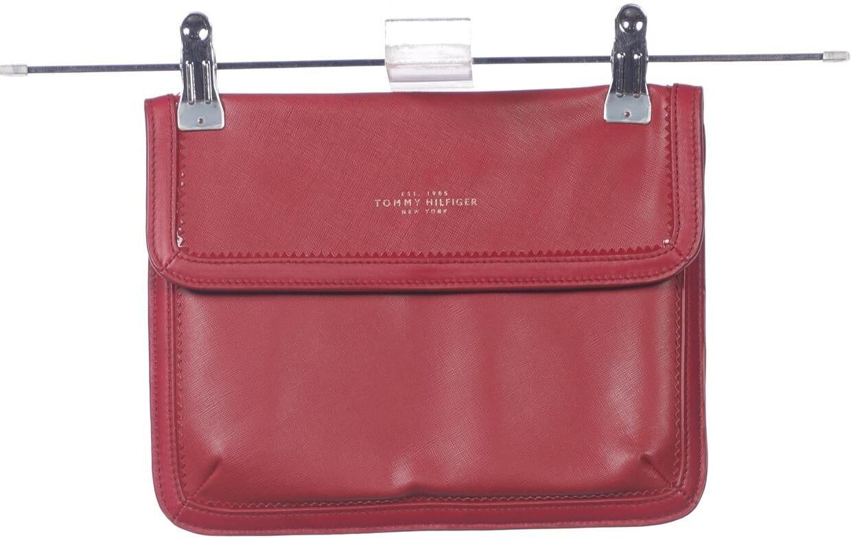 Tommy Hilfiger Damen Handtasche klein Leder, Rot, Leder - Second Hand