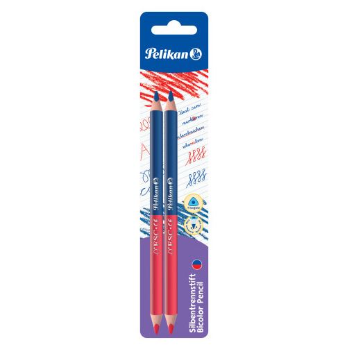 Pelikan Buntstifte rot&blau 3-eckig dick FSC 2er Blister