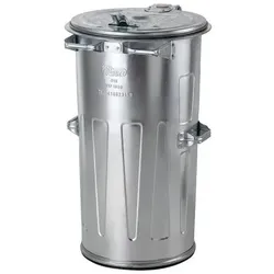 Hardwex Mülltonne, stapelbar, verzinkt, 110 l