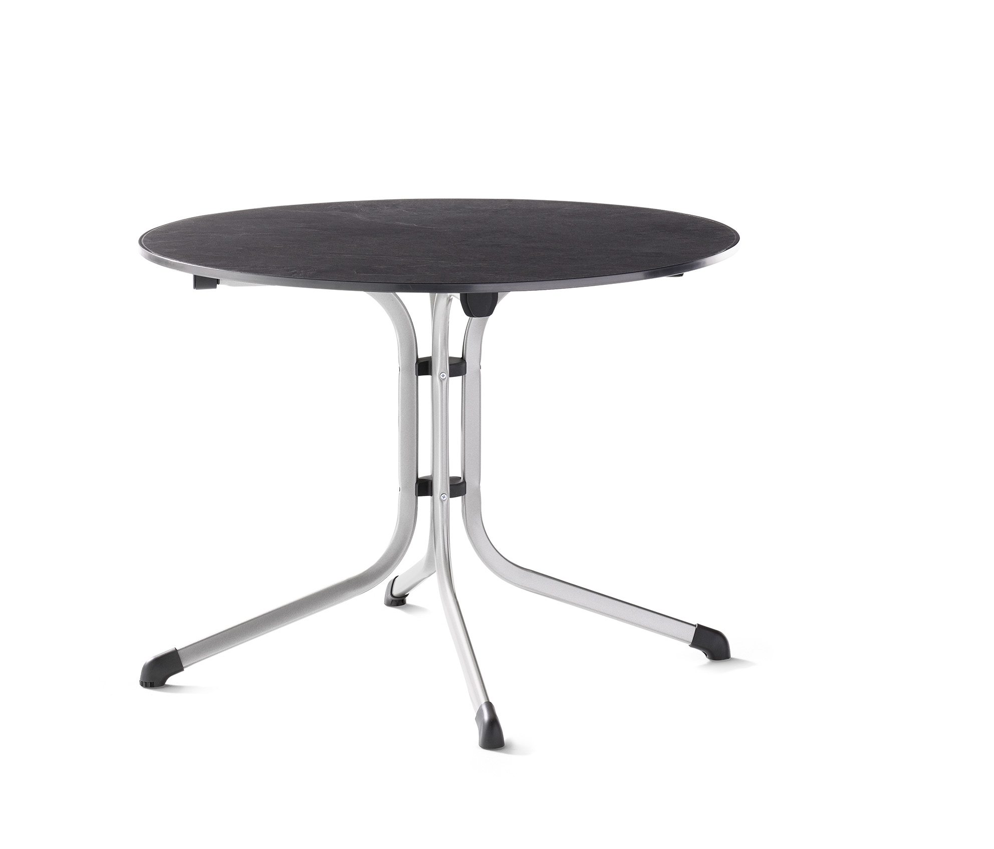 Klapptisch >Boulevard< in Schiefer anthrazit, vivodur - 73x100cm (HxD)