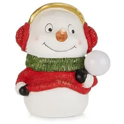 LUMIDA Xmas Deko-Schneemann Schneeflocken-LED outdoorgeeignet Höhe 34,5cm