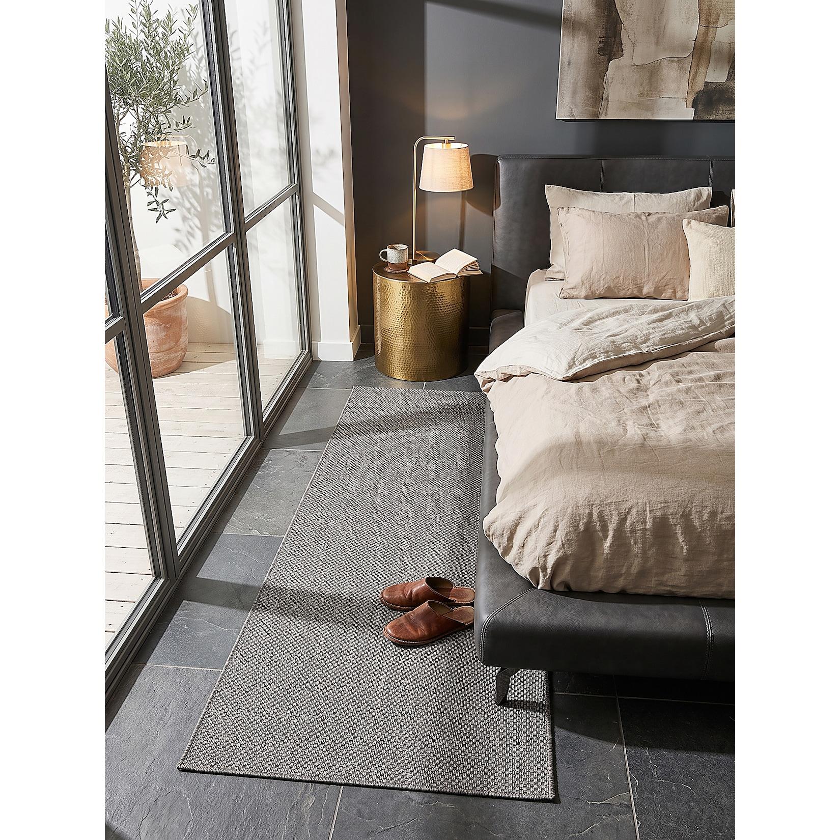 Läufer Flachgewebe Anthrazit 80x150 cm - BORNO Kadima Design