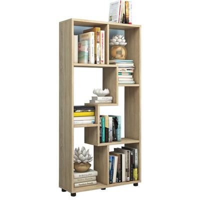 Holz Stand Regal Raumteiler Bücherregal Blina