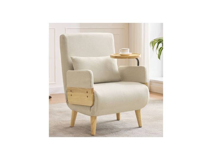 ®TONLRGY Fauteuil inclinable 3 en 1 avec fonction couchage chaise pliante rembourrée pour salon chambre bureau etc.